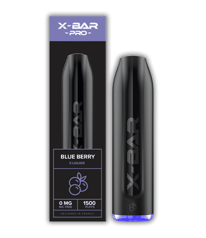 X Bar Pro Disposable Blueberry 4,5ml 0mg Nicotine 1500 Jules - Vape  Travellers Shop ηλεκτρονικό τσιγάρο