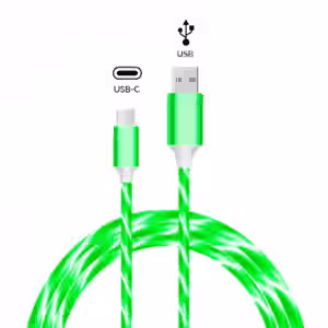 USB-A to USB-C Quick Charge Cable Πράσσινο