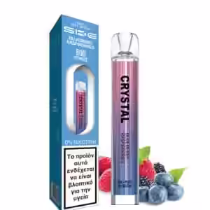 SKE Crystal Bar Blueberry Raspberries 0mg Νικοτίνη