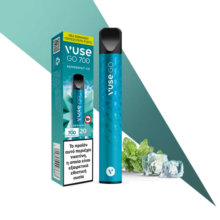 VUSE GO 700 PEPPERMINT ICE 20 mg/ml Nicotine - Vape Travellers Shop ...