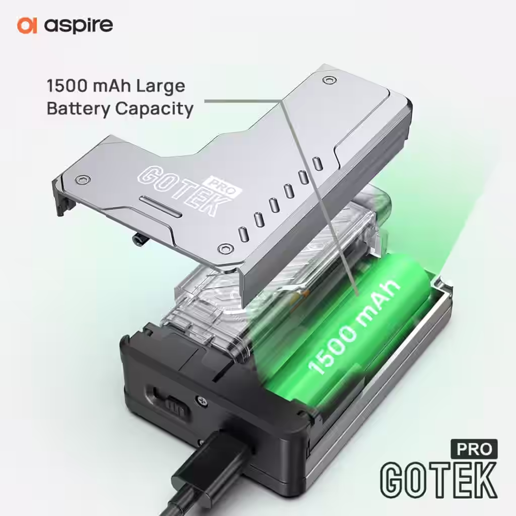 Aspire Gotek Pro Kit Gunmetal 18 Gotek pro social post 2