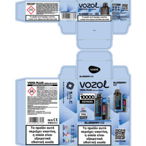 Vozol Vista Plug 20mg 2ml Kit + 10ml e liquid Blueberry Ice
