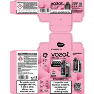 Vozol Vista Plug 20mg 2ml Kit + 10ml e liquid Strawberry Kiwi