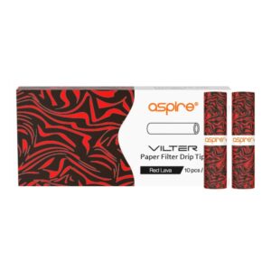 Aspire Vilter Paper 10Pcs Filters Red Lava