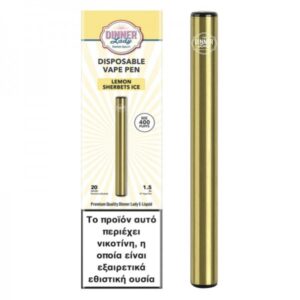 Dinner Lady Lemon Sherbets Ice Disposable Vape Pen 20mg 1.5ml