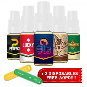 E-Liquids 5x10ml - PACK A' 10ml - 6mg/ml (0.6%)