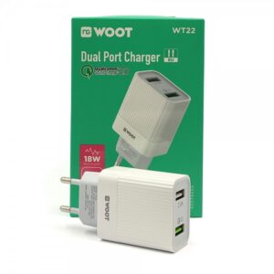 NG WOOT WT22 Dual Port USB Charger QC3.0/18W