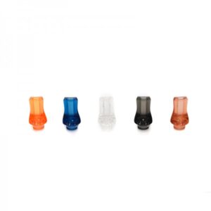 Drip Tip Plastic Crystal Flat White