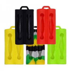 18650 Double Silicone Case Yellow Green