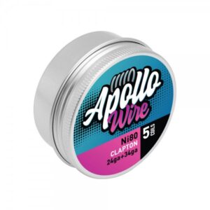 Apollo Ni80 Clapton 24ga+34ga / 0.48ohm / 5 Coils