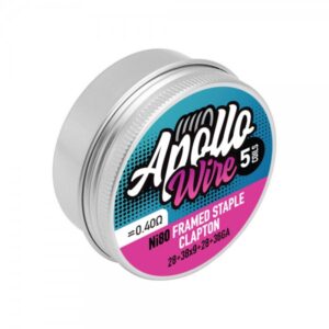 Apollo Ni80 Frame Staple Clapton 28+9x38+28+36ga / 0.4ohm / 5 Coils