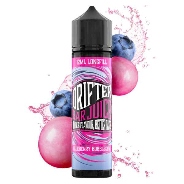 Drifter-Bar-Juice-Blueberry-Bubblegum-12ml-0mg Drifter Bar Juice Blueberry Bubblegum 12ml 0mg