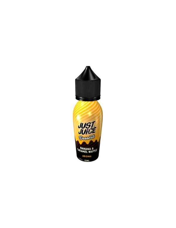 just-juice-desserts-banana-and-caramel-waffle-flavour-shot-15-60ml just juice desserts banana and caramel waffle flavour shot 15 60ml
