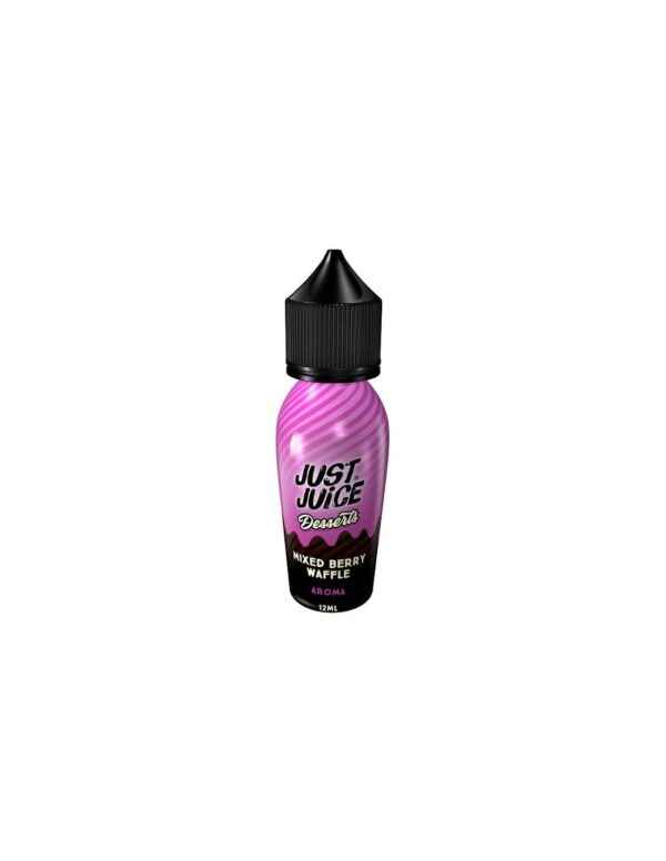 just juice desserts mixed berry waffle flavour shot 15 60ml
