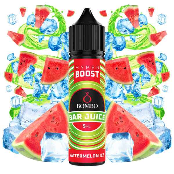 Bombo Bar Juice Hyper Boost Watermelon Ice 5ml Longfill with ingredients