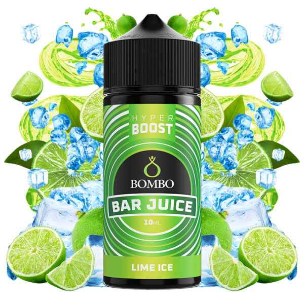 Bombo Bar Juice Lime Ice Hyper Boost 10ml with ingredients