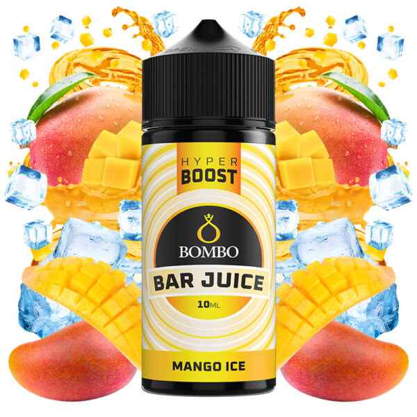 Bombo Bar Juice Mango Ice Hyper Boost 10ml with ingredients