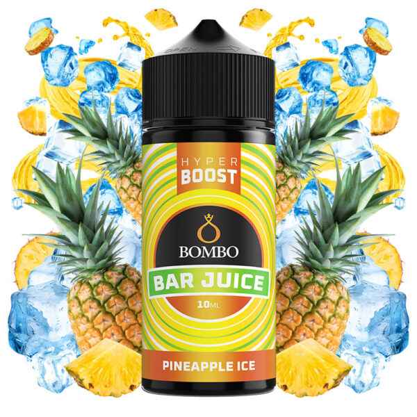 Bombo Bar Juice Pineapple Ice Hyper Boost 10ml with ingredients