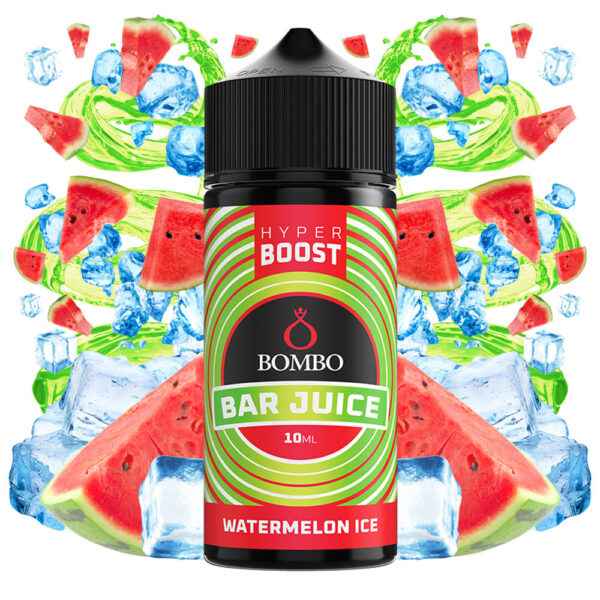 Bombo Bar Juice Watermelon Ice Hyper Boost 10ml with ingredients