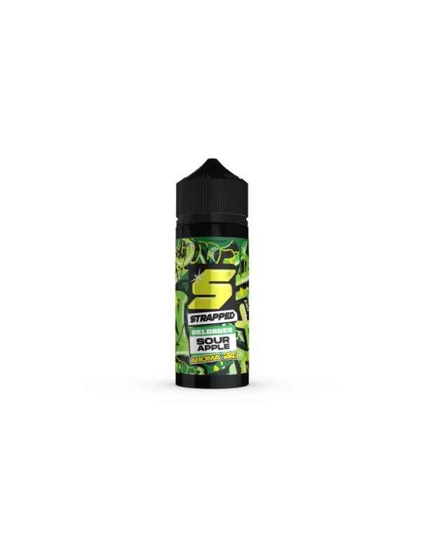 strapped-reloaded-sour-apple-flavour-shot-24-120ml strapped reloaded sour apple flavour shot 24 120ml