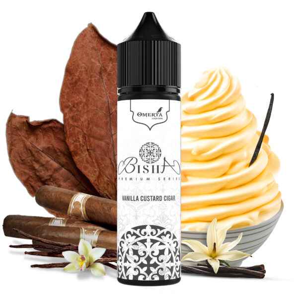 BISHA-VANILLA-CUSTARD-CIGAR-60ML-WBF BISHA VANILLA CUSTARD CIGAR 60ML WBF