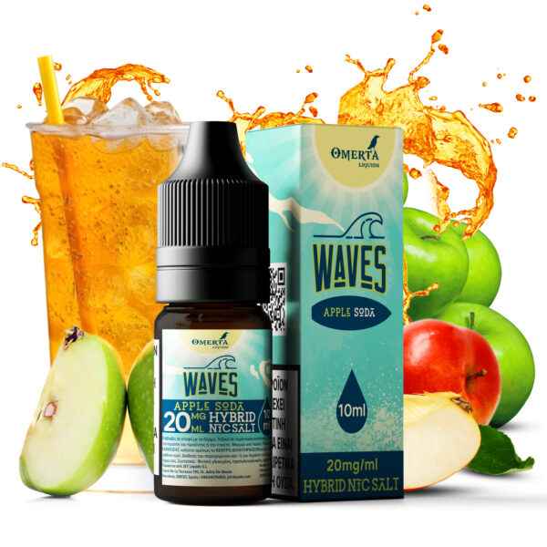 WAVES-APPLE-SODA-20MG-10ML-TPD WAVES APPLE SODA 20MG 10ML TPD