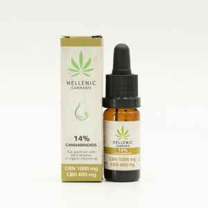 Hellenic Cannabis / Έλαιο κάνναβης 10% CBN (1000mg) + 4% CBD (400mg) Full Spectrum - 10ml