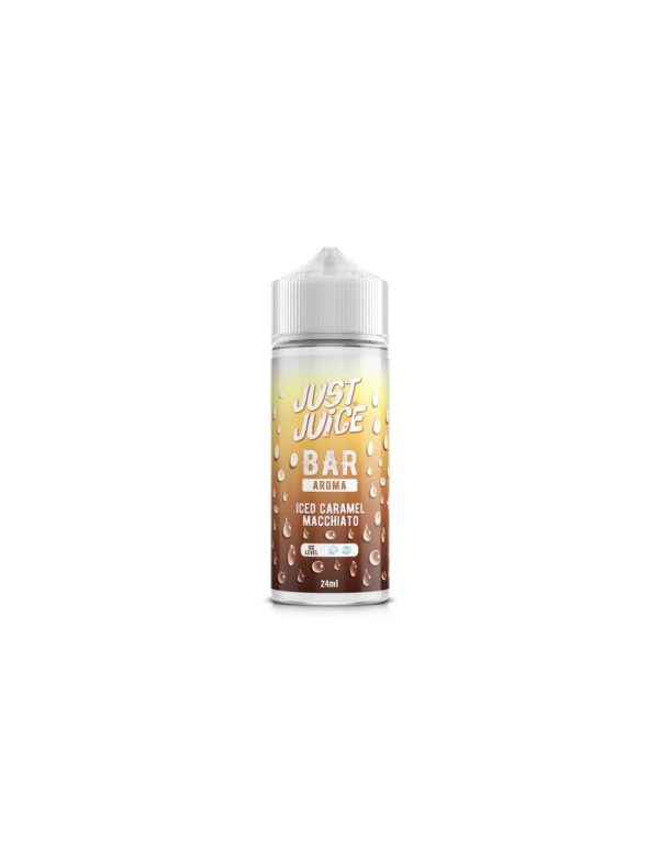 just juice iced caramel macchiato flavour shot 24 120ml
