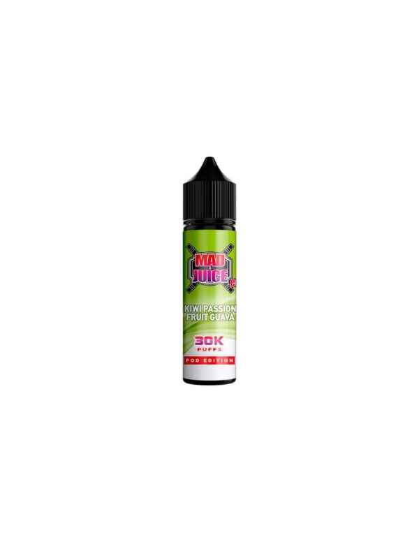 mad juice pod edition kiwi passion fruit guava flavour shot 12 60ml