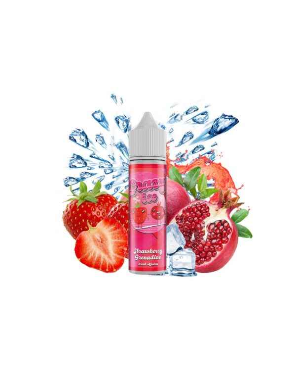 steam city crazy ice strawberry grenadine flavour shot 60ml