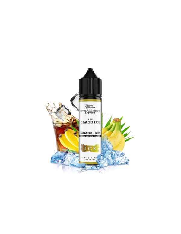 steam city flavour shot banana rum 60ml