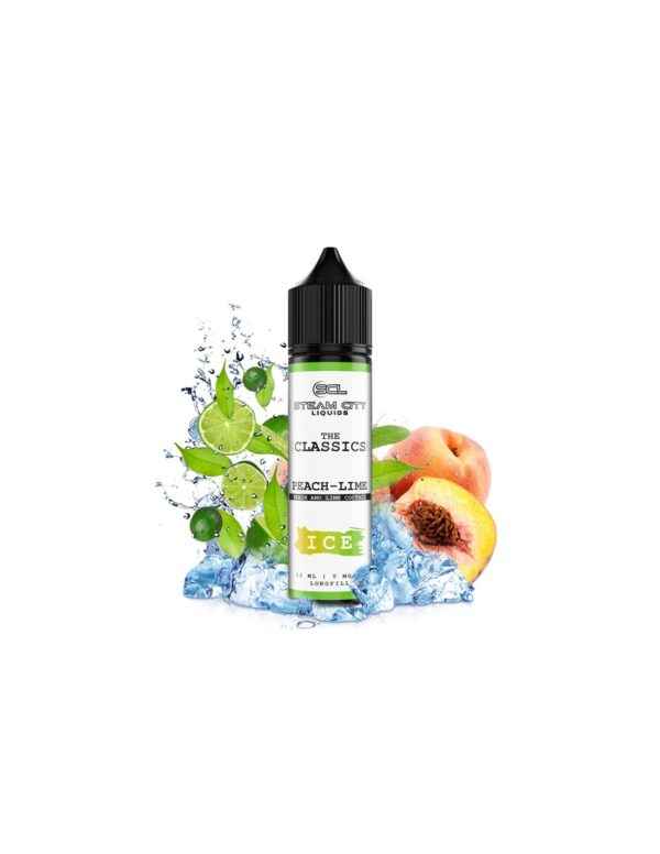 steam city flavour shot peach lime 60ml