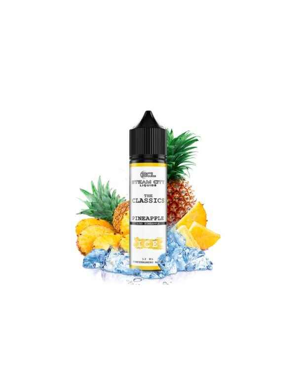 steam city the classics pineapple ice flavour shot 60ml