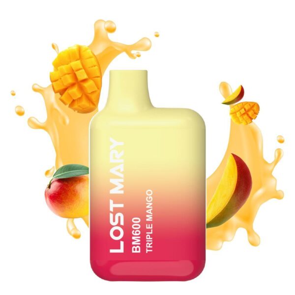 15100-Lost-Mary-BM600-20mg-2ml-Triple-Mango-GR 15100 Lost Mary BM600 20mg 2ml Triple Mango GR