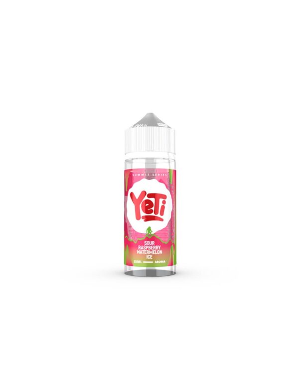 yeti summit sour raspberry watermelon ice flavour shot 25 120ml