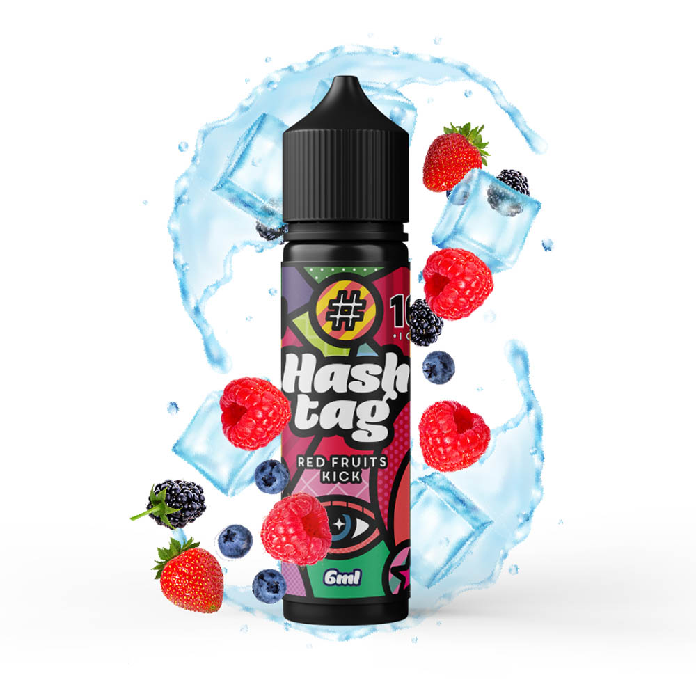 Hashtag Red Fruit Kick Ice #10 6ml/60ml FS 2 10 RED FRUITS KICK