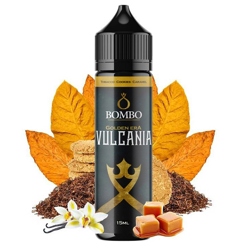 Bombo Golden Era Vulcania 15ml/60ml Flavorshot 4 Bombo Golden Era Vulcania 20ml/60ml Flavorshot