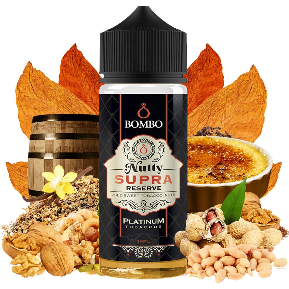 Bombo Platinum Tobaccos Nutty Supra Reserve 30ml/120ml Flavorshot 3 118571