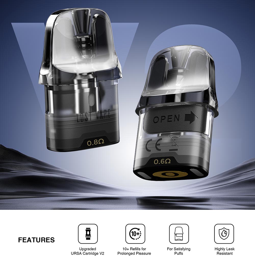 Lost Vape Ursa V2 2.5ml 0.6ohm Pod Δεξαμενή 1 163x235mm zheng