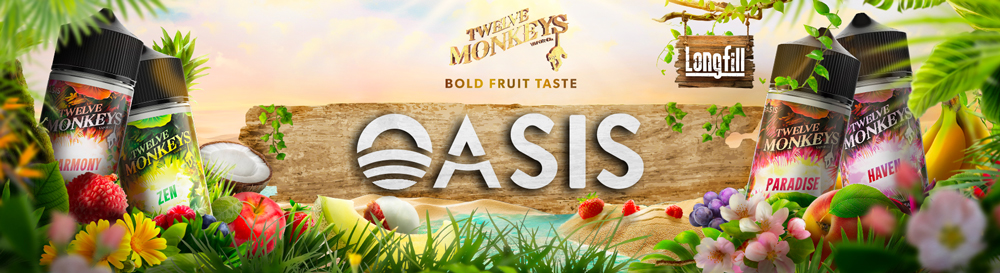 12 Monkeys Oasis Zen 20ml/120ml Flavorshot 1 BANNER FOR PEROGRAFH