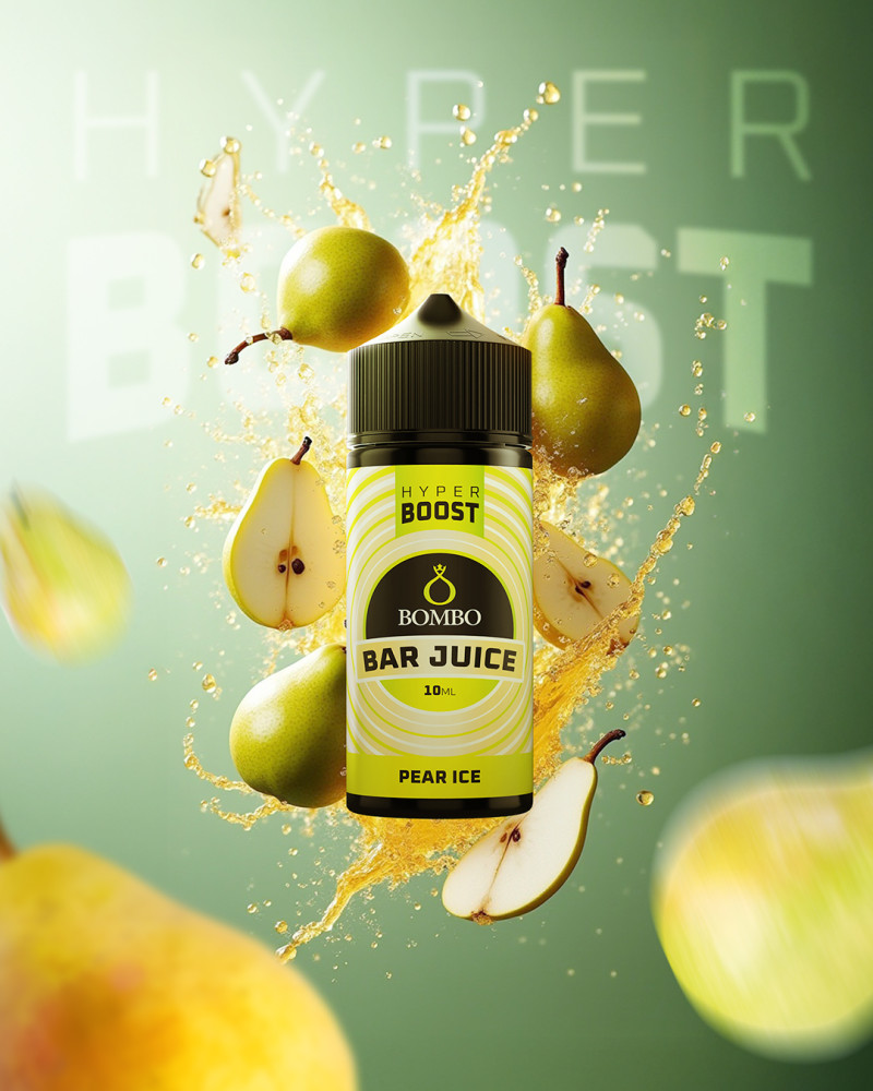 Bombo Bar Juice Hyper Boost Pear Ice Promo Pic