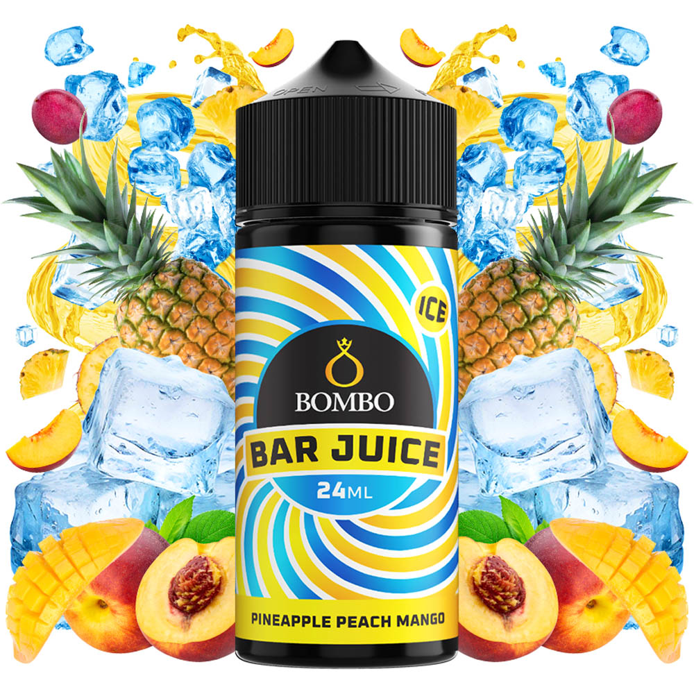 Bombo Bar Juice Pineapple Peach Mango Ice 24ml Longfill