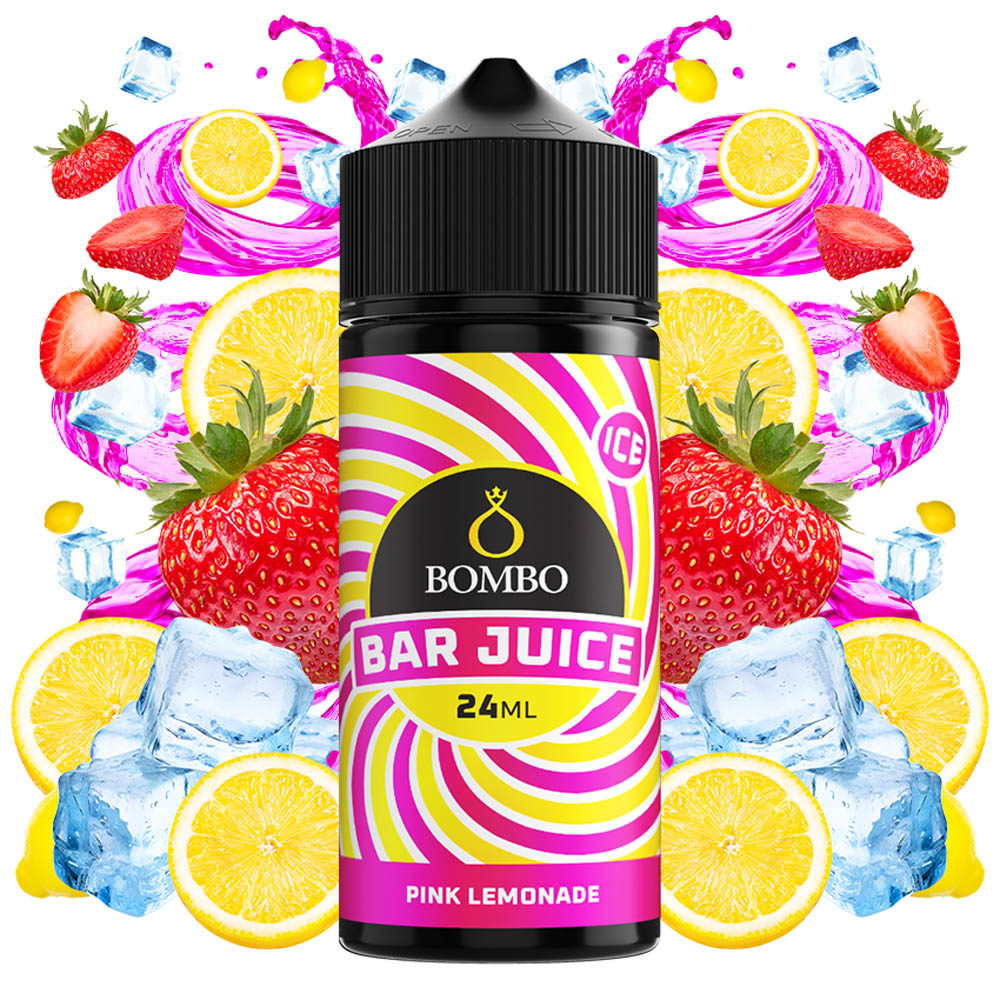 Bombo Bar Juice Pink Lemonade 24ml/120ml Flavorshot 2 Bombo Bar Juice Pink Lemonade Ice 24ml Longfill