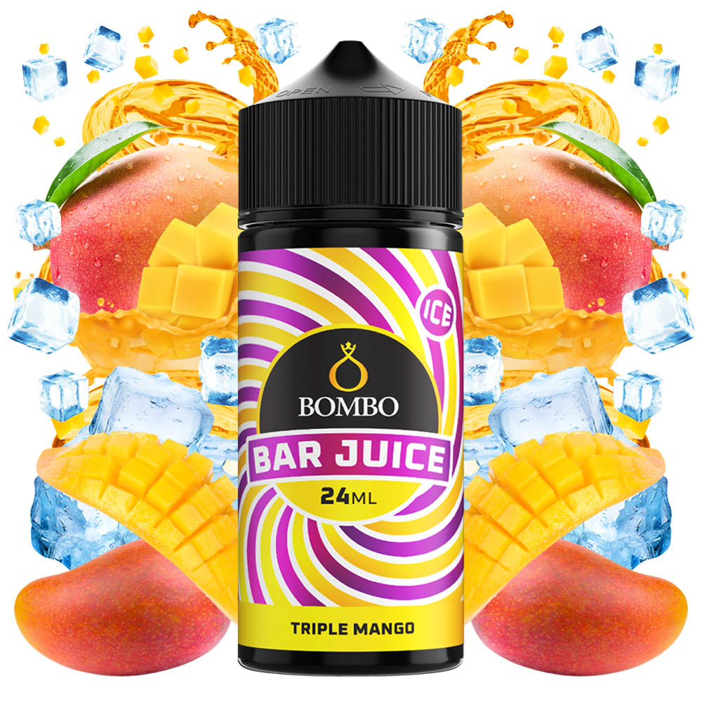 Bombo Bar Juice Triple Mango 24ml/120ml Flavorshot 2 Bombo Bar Juice Triple Mango Ice 24ml Longfill