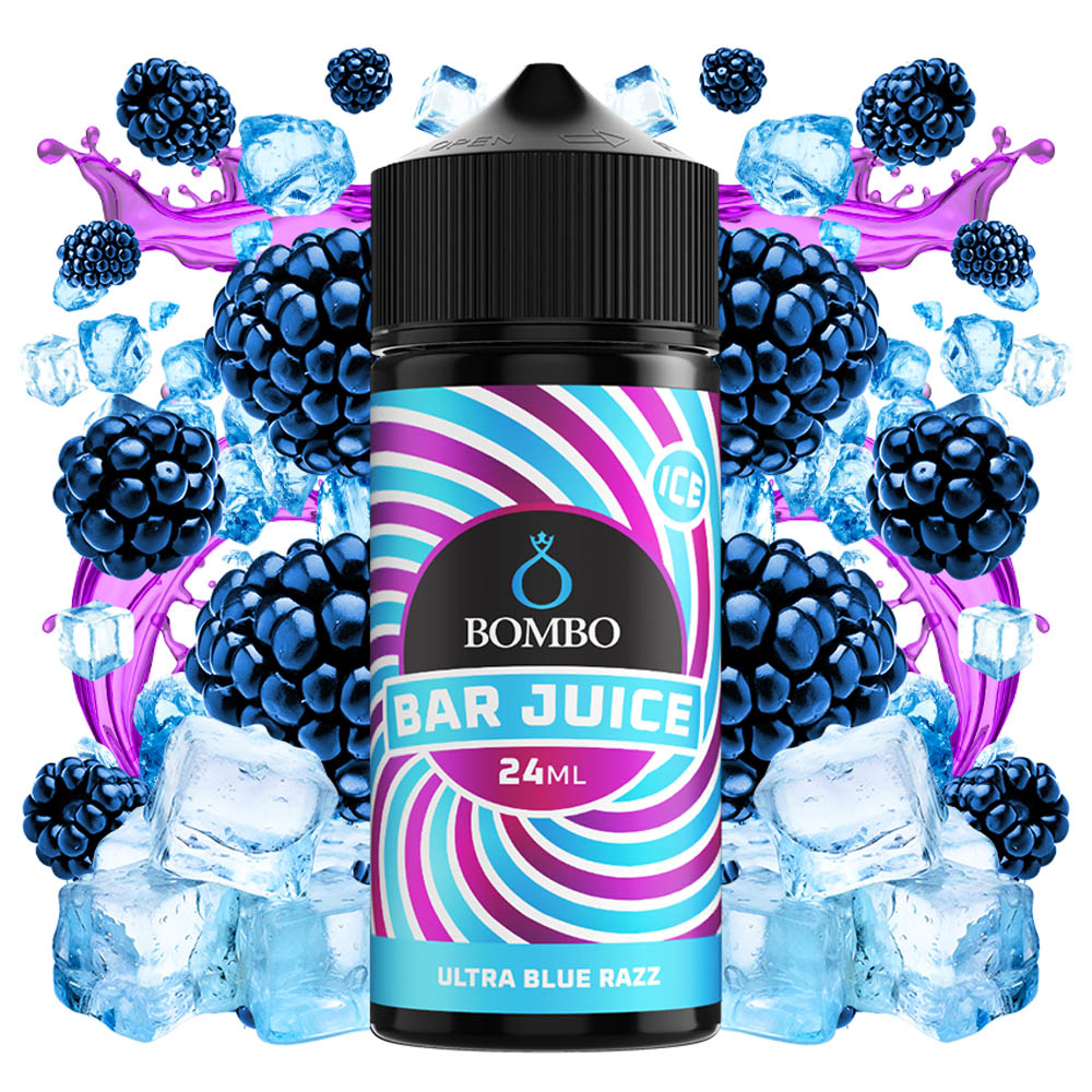 Bombo Bar Juice Ultra Blue Razz Ice 24ml Longfill
