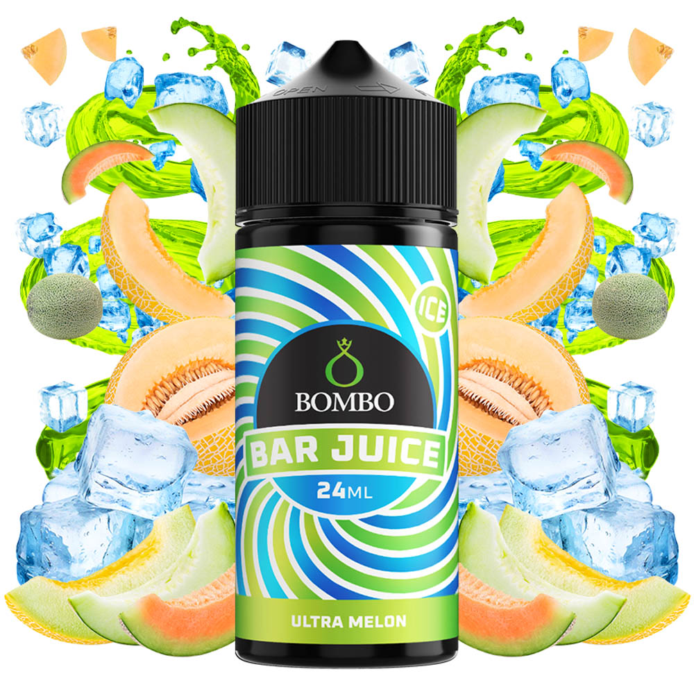 Bombo Bar Juice Ultra Melon 24ml/120ml Flavorshot 2 Bombo Bar Juice Ultra Melon Ice 24ml Longfill