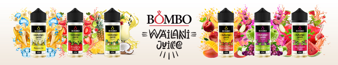 Bombo Wailani Juice Sweet Melon Ice 15ml/60ml Flavorshot 2 Bombo eLiquids Banner Productos Wailani ES