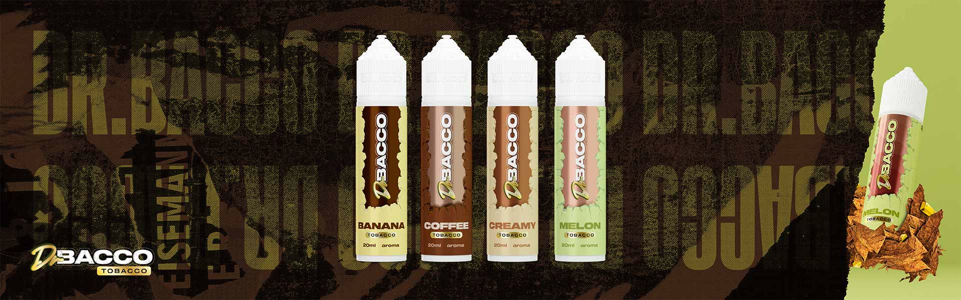 Dr Bacco Melon Tobacco 20ml/60ml Flavorshot 1 Dr Bacco GR 20ML AROMA WebBanner 2 1023