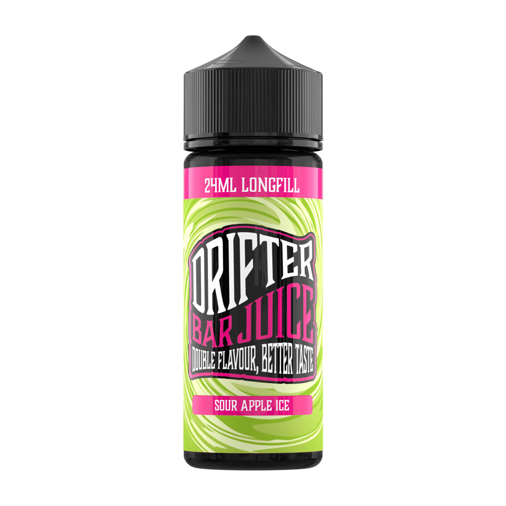 Drifter Bar Juice Sour Apple Ice 24ml/120ml Flavorshot 2 Drifter Bar Juice Sour Apple Ice 24ml 0mg