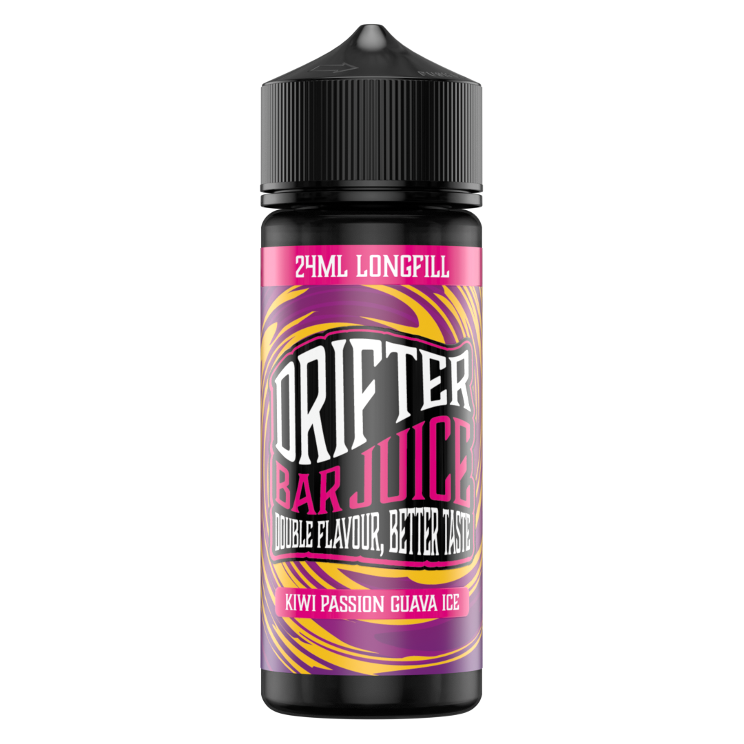 Drifter Bar Juice Kiwi Passion Guava Ice 24ml/120ml Flavorshot 1 Drifter Greece 24ml Kiwi Passion Guava Ice